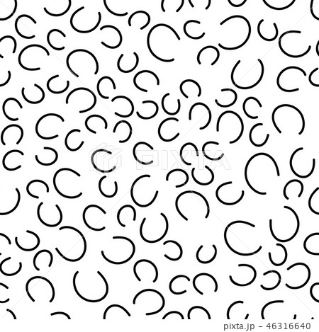 Abstract shapes vector seamless pattern on white 46316640