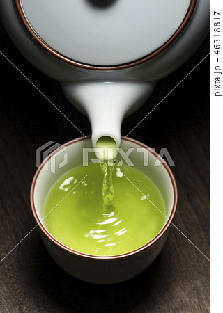 生茶葉の集合 46318817