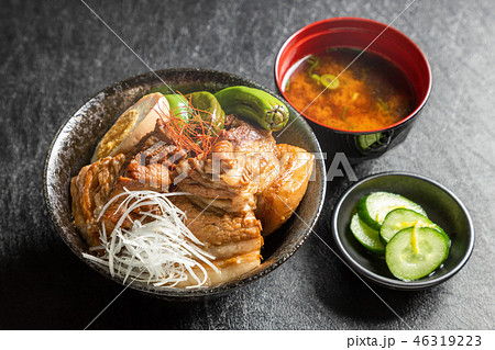 柔らか煮豚　Soft boiled pork cuisine 46319223
