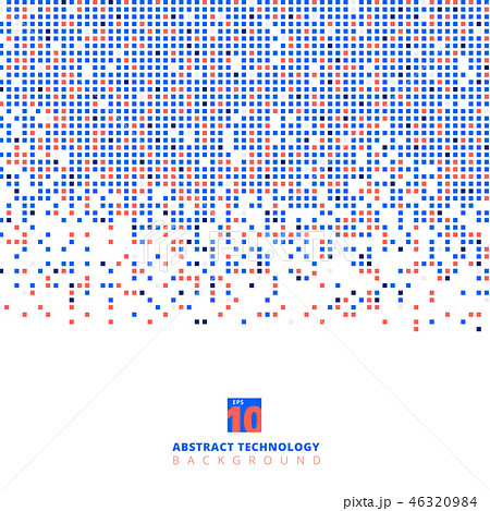 Abstract blue and red color square geometric Abstract blue and red color square geometric 46320984