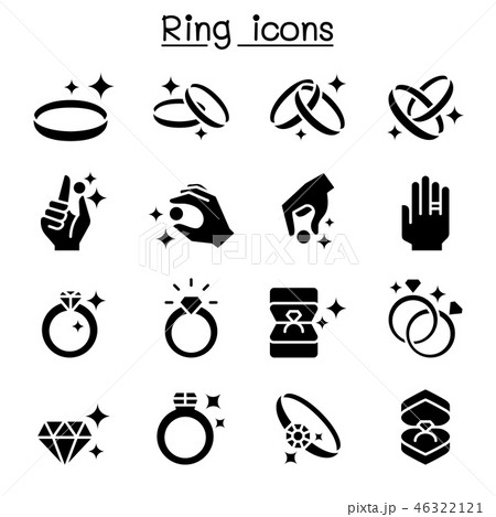 Ring icon set 46322121