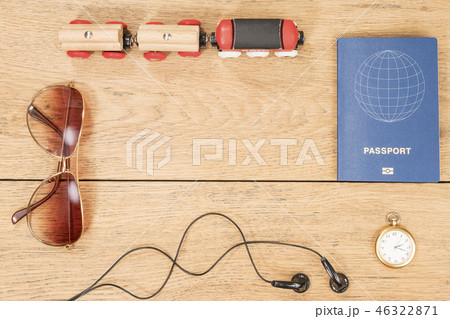Background with travel attributes Background with travel attributes 46322871