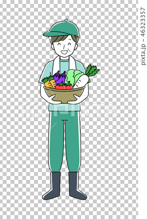 農業の男性 イラストのイラスト素材