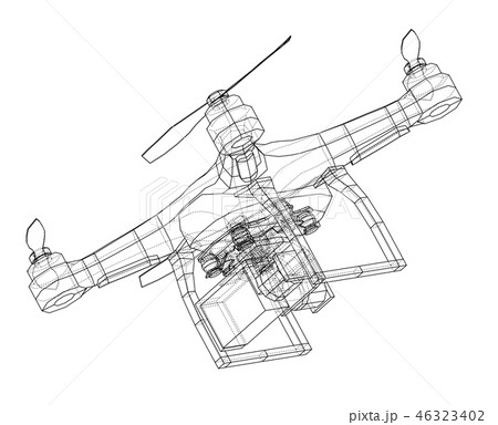 Drone concept. Vector Drone concept. Vector 46323402