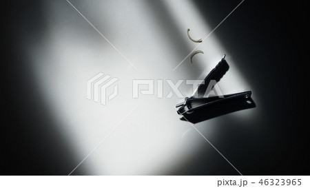 Close-up image of nail clipper from top view angle Close-up image of nail clipper from top view angle 46323965