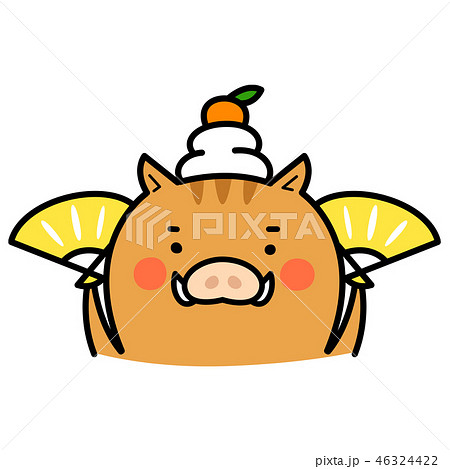 猪のイラスト 日本の干支 亥のキャラクター のイラスト素材