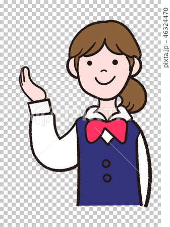 Female employee _ uniform _ guidance 46324470