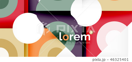 Geometric colorful shapes composition abstract background. Minimal dynamic design Geometric colorful shapes composition abstract background. Minimal dynamic design 46325401