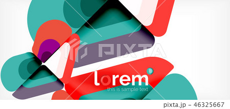 Abstract background multicolored geometric shapes modern design 46325667