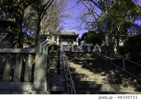 倉敷　阿智神社　随神門 46330731