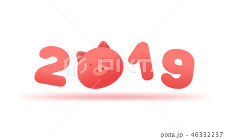 2019 New Year background. The year of the pig. 2019 New Year background. The year of the pig. 46332237