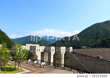 徳山ダム、ロックフィルダム 46332668