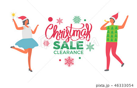 Christmas Sale Clearance Poster, Woman Santa Claus Christmas Sale Clearance Poster, Woman Santa Claus 46333054