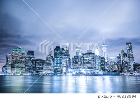 ニューヨーク・マンハッタンの夜景 ニューヨーク・マンハッタンの夜景 46333994
