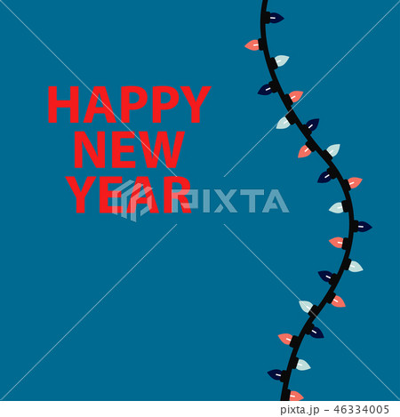 Christmas lights background. Vector 46334005