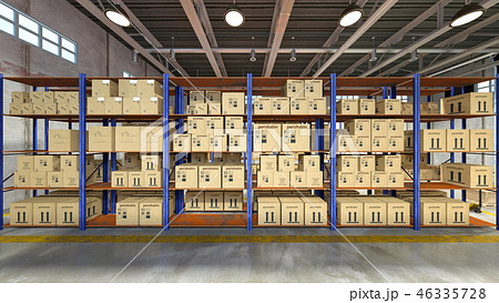 倉庫のイラスト素材