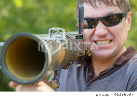 Mercenary with anti-tank rocket launcher, RPG 46336037