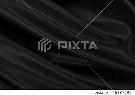 Smooth elegant black silk or satin texture - Stock Photo [46337290] - PIXTA