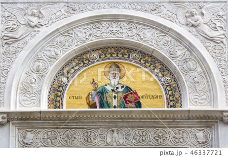 Mosaic on the facade of San Spiridione  46337721