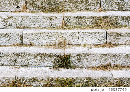 Old stone steps. Old stone steps. 46337746