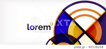 Modern geometric abstract background 46338208