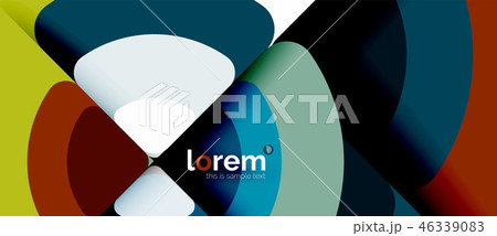 Circles and triangles geometric abstract background. Trendy abstract layout template for business or Circles and triangles geometric abstract background. Trendy abstract layout template for business or 46339083