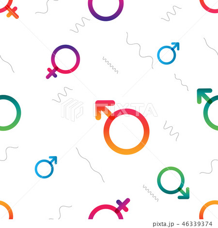 Valentine vector colorful trendy seamless pattern 46339374