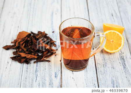 Cup of tea on table 46339670