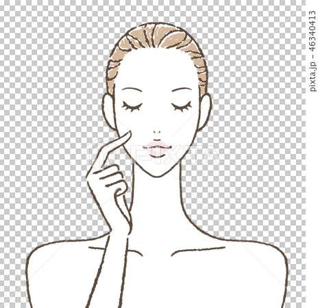 Eyes close woman skincare 46340413