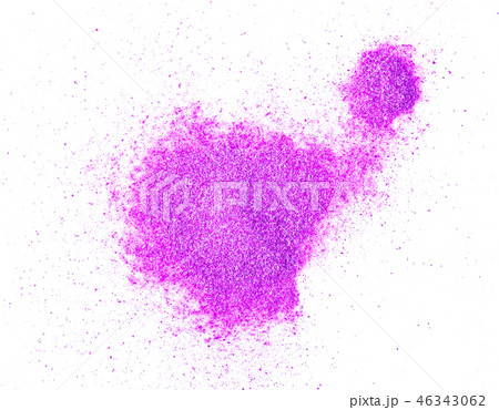 Taro powder on white background Taro powder on white background 46343062
