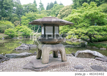 東京都 旧古河庭園 心字池 国の名勝 東京都 旧古河庭園 心字池 国の名勝 46343402