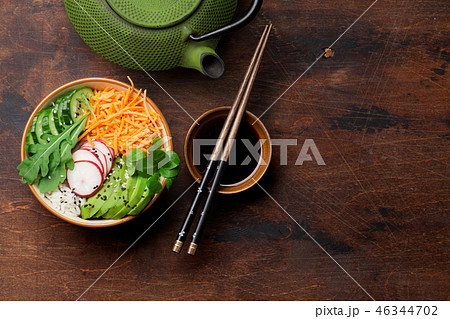Poke bowl with vegetables 46344702
