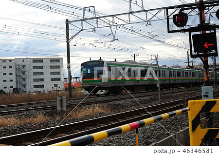 東海道線 平塚 須賀道踏切 東海道線 平塚 須賀道踏切 46346581