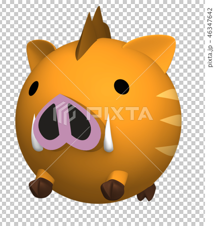 まん丸イノシシ 46347642