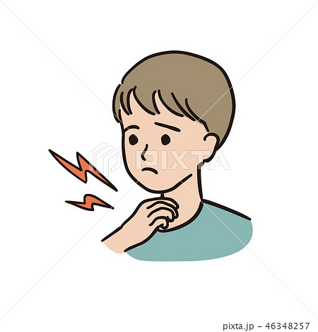 喉の痛み- 男の子 46348257