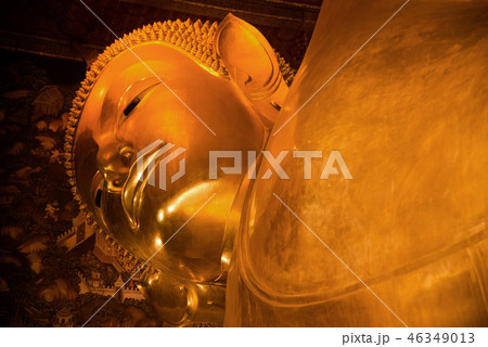 The Largest Reclining Buddha at Wat Pho in Bangkok 46349013