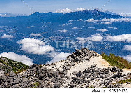 鳳凰三山　観音ヶ岳山頂からの風景　八ヶ岳 46350475