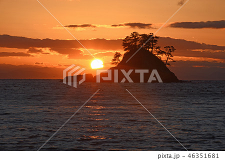 松島の夕陽 46351681