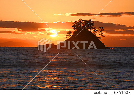 松島の夕陽 46351683