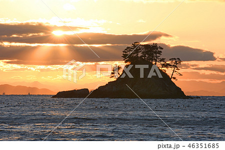 松島の夕陽 松島の夕陽 46351685