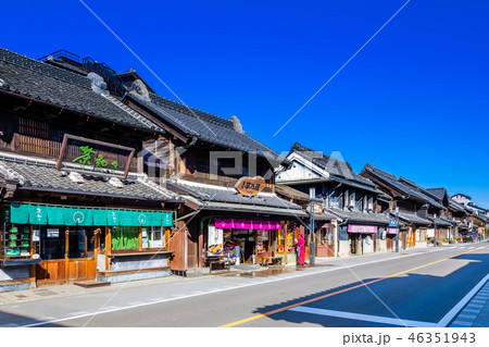 埼玉　川越　蔵通りの町並み（一番街商店街） 46351943