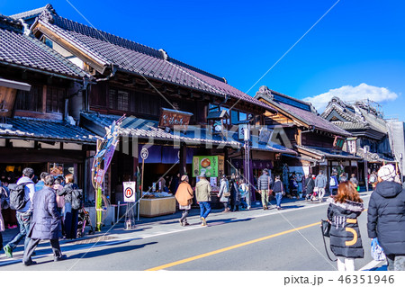 埼玉 川越 蔵通りの町並み(一番街商店街) 埼玉 川越 蔵通りの町並み(一番街商店街) 46351946