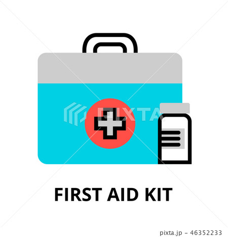 Concept of first aid kit icon 46352233