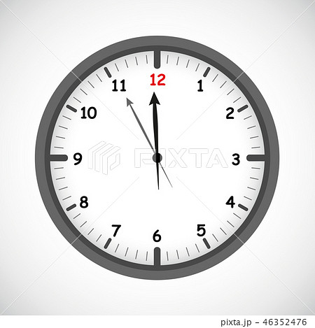 clock icon round timer nearly twelve clock icon round timer nearly twelve 46352476