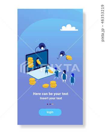 businesspeople carrying money online application laptop screen money transfer teamwork growth wealth businesspeople carrying money online application laptop screen money transfer teamwork growth wealth 46353219