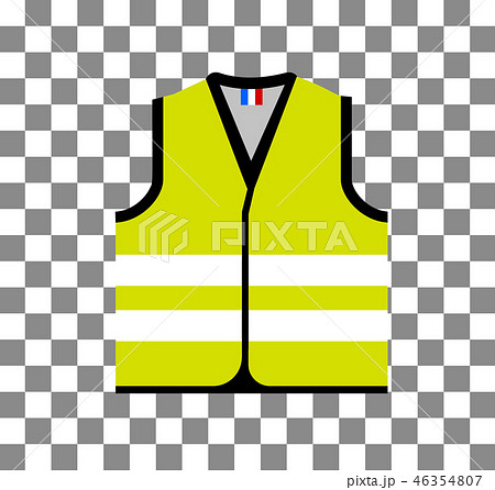 Yellow vest, as a symbol of protests in France against rising fuel prices. Yellow jacket revolution 46354807