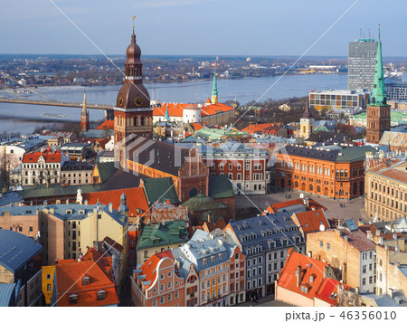 聖ペテロ教会から望むラトビア・リガ歴史地区 / Riga, Latvia 46356010