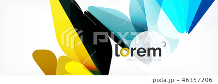 Modern geometric background. Poster template with polygonal elements Modern geometric background. Poster template with polygonal elements 46357206