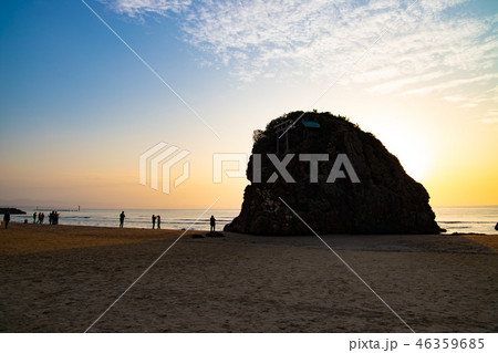 稲佐の浜　夕焼け 46359685