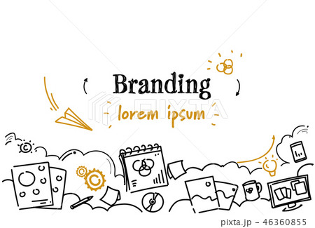 business creative development branding concept sketch doodle horizontal copy space 46360855